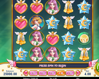 press spin to begin
