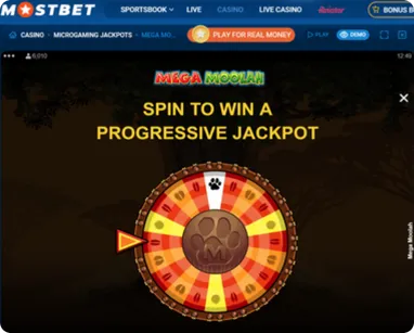mega moolah jackpot bonus